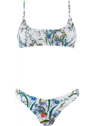 Gsecret Bikini Set Μπουστάκι με Ενίσχυση Ψηλόμεσο Brazil Floral Λευκό Πολύχρωμο 5561-14446