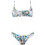Gsecret Bikini Set Μπουστάκι με Ενίσχυση Ψηλόμεσο Brazil Floral Λευκό Πολύχρωμο 5561-14446