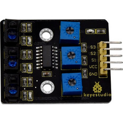 Keyestudio 3-channel infrared line tracking sensor - (KS0453)