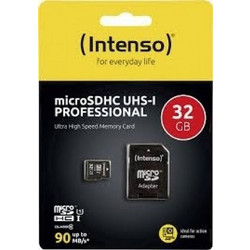 Intenso Professional microSDXC 32GB Class 10 UHS-I + Adapter