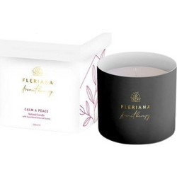 Fleriana Aromatherapy Calm & Peace Natural Candle Κερί για Αρωματοθεραπεία 235 ml