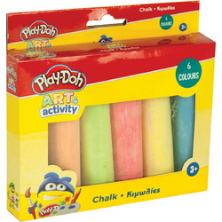 GIM PLAY-DOH ΚΙΜΩΛΙΕΣ ΧΡΩΜΑΤΙΣΤΕΣ JUMBO 6 ΤΕΜ. 320-40003