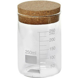 Δοχείο Δοσομετρητής Με Φελλό Lor614K12 250ml 11cm Clear Espiel Γυαλί,Φελλός