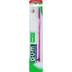 Gum 411 Classic Regular Soft Οδοντόβουρτσα Ροζ