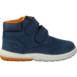 Timberland Παιδικά Μποτάκια Navy Μπλε Suede Αδιάβροχα με Σκρατς TB0A2K28019