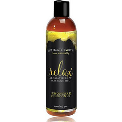 Intimate Earth Lemongrass & Coconut Relax Massage Oil 120ml