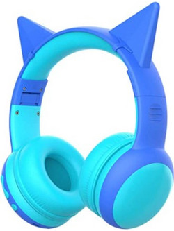 Gorsun Kids GS-E61V Ενσύρματα & Ασύρματα Bluetooth Παιδικά Ακουστικά On Ear Μπλε
