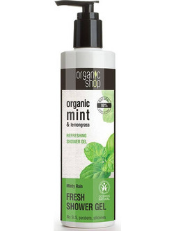 Natura Siberica Organic Shop Mint & Lemongrass Refreshing Αφρόλουτρο σε Gel 280ml