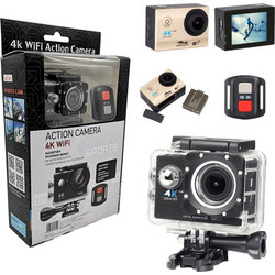 Clever ActionCam TM Action Camera 4K Ultra HD 360° με WiFi Μαύρη