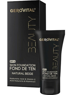 Gerovital Beauty Skin Natural Beige Liquid Foundation SPF10 30ml