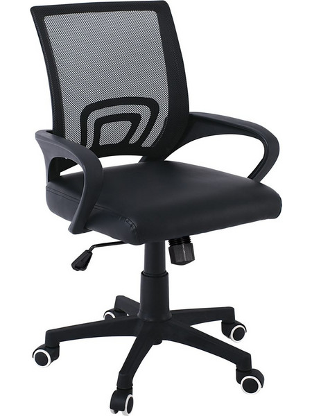 Woodwell BF2101 P Καρέκλα Γραφείου με Στήριξη Μέσης και Ανάκλιση Μαύρη ΕΟ254,4P