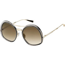 Max Mara MM Bridge I ACIHA Γυναικεία Γυαλιά Ηλίου Τετράγωνα Μεταλλικά Γκρι με Καφέ Polarized Φακό