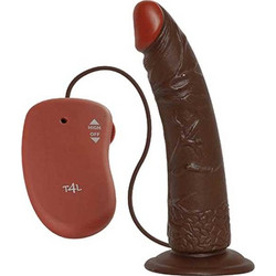 Toyz4lovers Real Rapture Natural Living Earth Flavour Vibrator Ρεαλιστικός Δονητής για Ζευγάρια με Τηλεχειριστήριο 18cm Καφέ