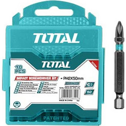TOTAL TACIM16PH223 Σετ Μύτες PH2 50mm Κρούσης 10τμχ