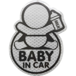 Αυτοκόλλητο Baby in Car ανακλαστικό