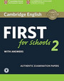 Cambridge English First for Schools 2 Student's Book with answers and Audio