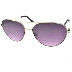 Enzo 2247 C1 Γυναικεία Γυαλιά Ηλίου Aviator Μεταλλικά Ασημί με Μωβ Polarized Φακό