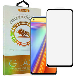 Tmax Premium 3D Tempered Glass Full Glue (Realme 7) Black