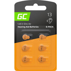 Green Cell Zinc Air 13 6τμχ