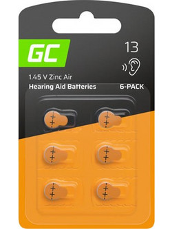 Green Cell Zinc Air 13 6τμχ