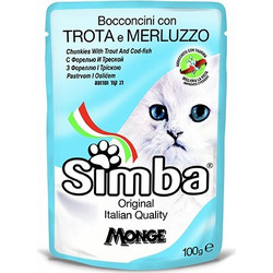 Monge Simba Cat Trout & Cod 100gr