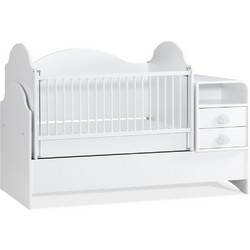 Orpak Pori Πολυμορφική Κούνια για Στρώμα 70x130cm Λευκή 1984