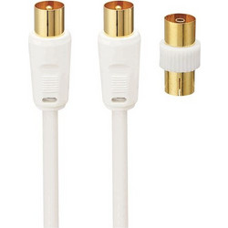 Logik Καλώδιο Κεραίας Coax Male to Coax Male 4m White