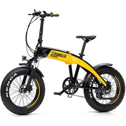 Ducati Scrambler SCR-E Σπαστό Ηλεκτρικό Ποδήλατο Πόλης 20" 250W με 7 Ταχύτητες και Δισκόφρενα Κίτρινο