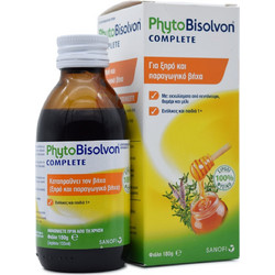 Sanofi PhytoBisolvon Complete Φυτικό Σιρόπι για Ξηρό & Παραγωγικό Βήχα 180gr