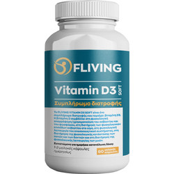 Fliving Vitamin D3 60 Μαλακές Κάψουλες