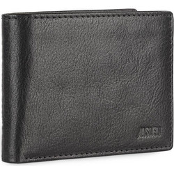 Πορτοφόλι Ανδρικό Δερμάτινο Μαύρο Jaslen 11x1,5x8,5εκ. 204211-01 - JASLEN - 204211-01
