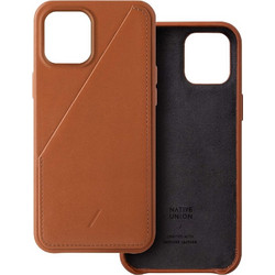 Native Union Clic Card Back Cover Brown (iPhone 12 Pro Max)