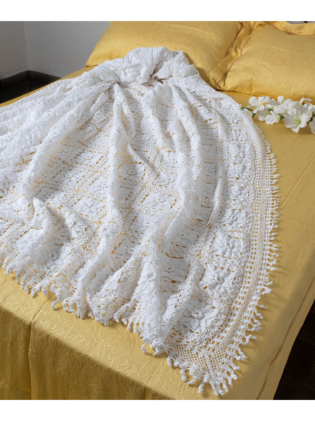 Χειροποίητη πλεκτή κουβέρτα 4452 (225cm x 250cm) SilkFashion