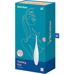 Satisfyer Twirling Fun Tip Κλειτοριδικός Δονητής Λευκός