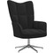 vidaXL Πολυθρόνα Relax Βελούδινη Μαύρη 328123 vidaXL Πολυθρόνα Relax Βελούδινη Μαύρη 328123