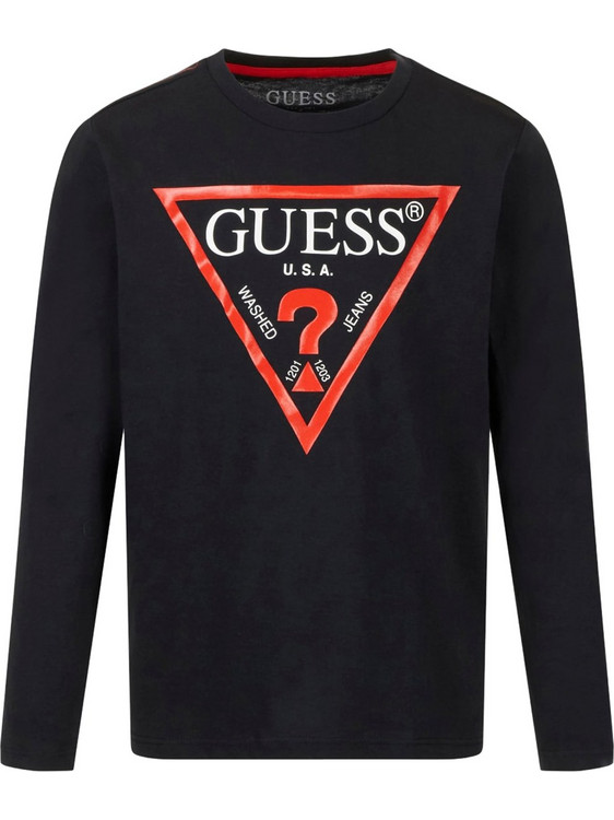 Guess Παιδικό T-Shirt Μακρυμάνικο Μαύρο L84I29K8HM0-JBLK