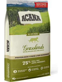 Acana Grasslands All Life Stages with Free-Run Chicken, Duck, Turkey & Quail 340gr