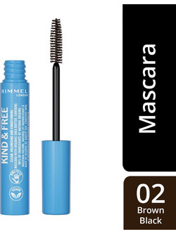 Rimmel Kind & Free 02 Brown Αδιάβροχη Mascara για Όγκο & Μήκος 7ml