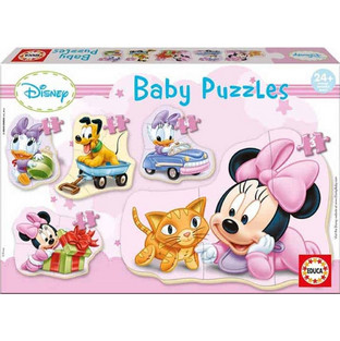 Παιδικό Puzzle Educa Baby Minnie Mouse 3 + 3x4 + 5 Κομμάτια