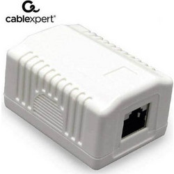 Mount Box Cablexpert Cat5E FTP (NCAC-1F5E-01) 1-Port - White NCAC-1F5E-01