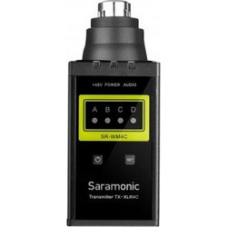 Saramonic SR-XLR4C Wireless Audio Transmitter, For XLR Microphones, For WM4C Wireless System, VHF
