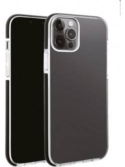 Vivanco Rock Solid Back Cover Black Transparent (iPhone 13 Pro Max)