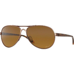 Oakley Feedback OO 4079 14 Ανδρικά Γυαλιά Ηλίου Aviator Μεταλλικά Χρυσά με Καφέ Polarized Φακό