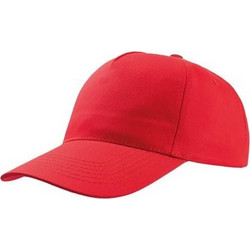Atlantis Start Five 852 Πεντάφυλλο Καπέλο Τζόκεϊ 100% Βαμβάκι Twill 160gsm RED
