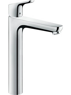 31531000 Hansgrohe Focus 230 Χρωμέ Ψηλή Μπαταρία Νιπτήρος Μπάνιου με Βαλβίδα