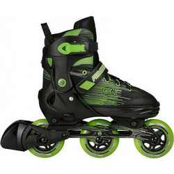 Powerslide Joker Inline Αυξομειούμενα Rollers Ενηλίκων Μαύρα Πράσινα 19.880231