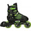 Powerslide Joker Inline Αυξομειούμενα Rollers Ενηλίκων Μαύρα Πράσινα 19.880231