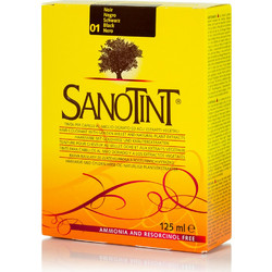 Sanotint Classic 01 Μαύρο Φυτική Ημιμόνιμη Βαφή Μαλλιών Χωρίς Αμμωνία 125ml