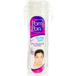 Pom Pon Extra Soft Δίσκοι Ντεμακιγιάζ 70τμχ