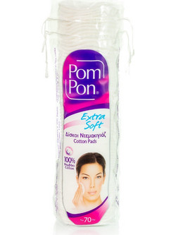 Pom Pon Extra Soft Δίσκοι Ντεμακιγιάζ 70τμχ